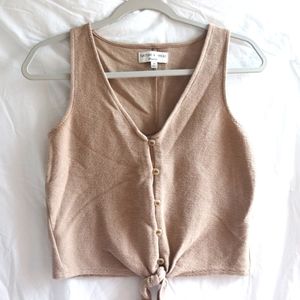 Madewell Sleeveless Crop Top, Sz XS